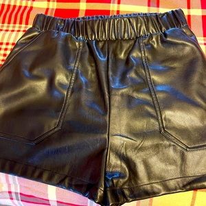Steve Madden faux leather shorts  NWT